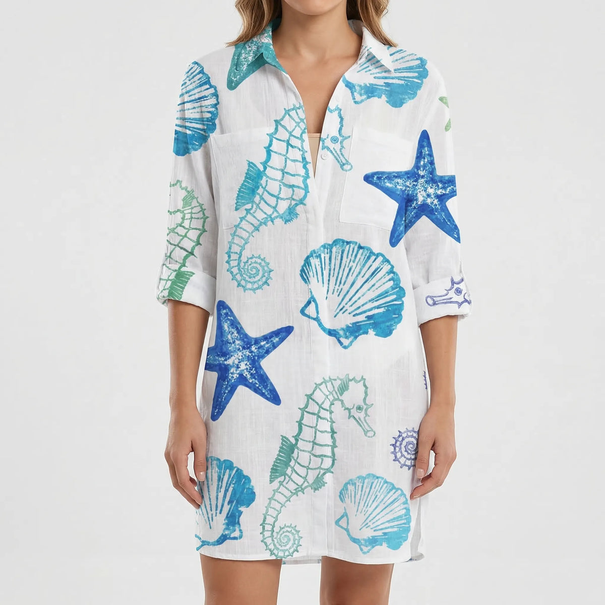 Abito con Collo Button-Down – Spazio Moda – vista 2