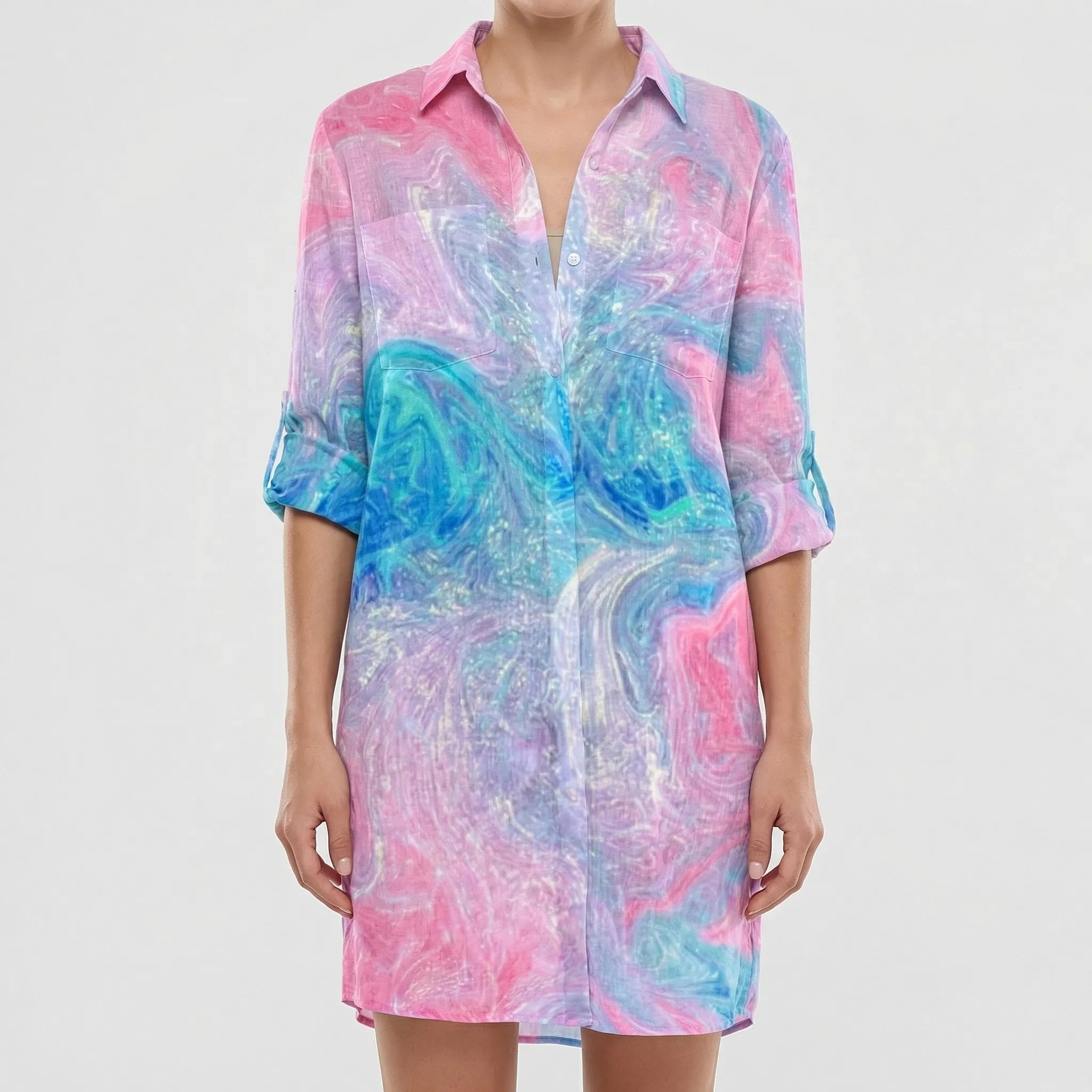 Abito con Collo Button-Down – Spazio Moda – vista 5