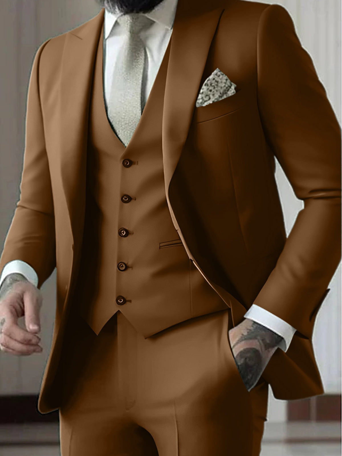 Completo Elegante Slim con Revers – Spazio Moda – vista 6