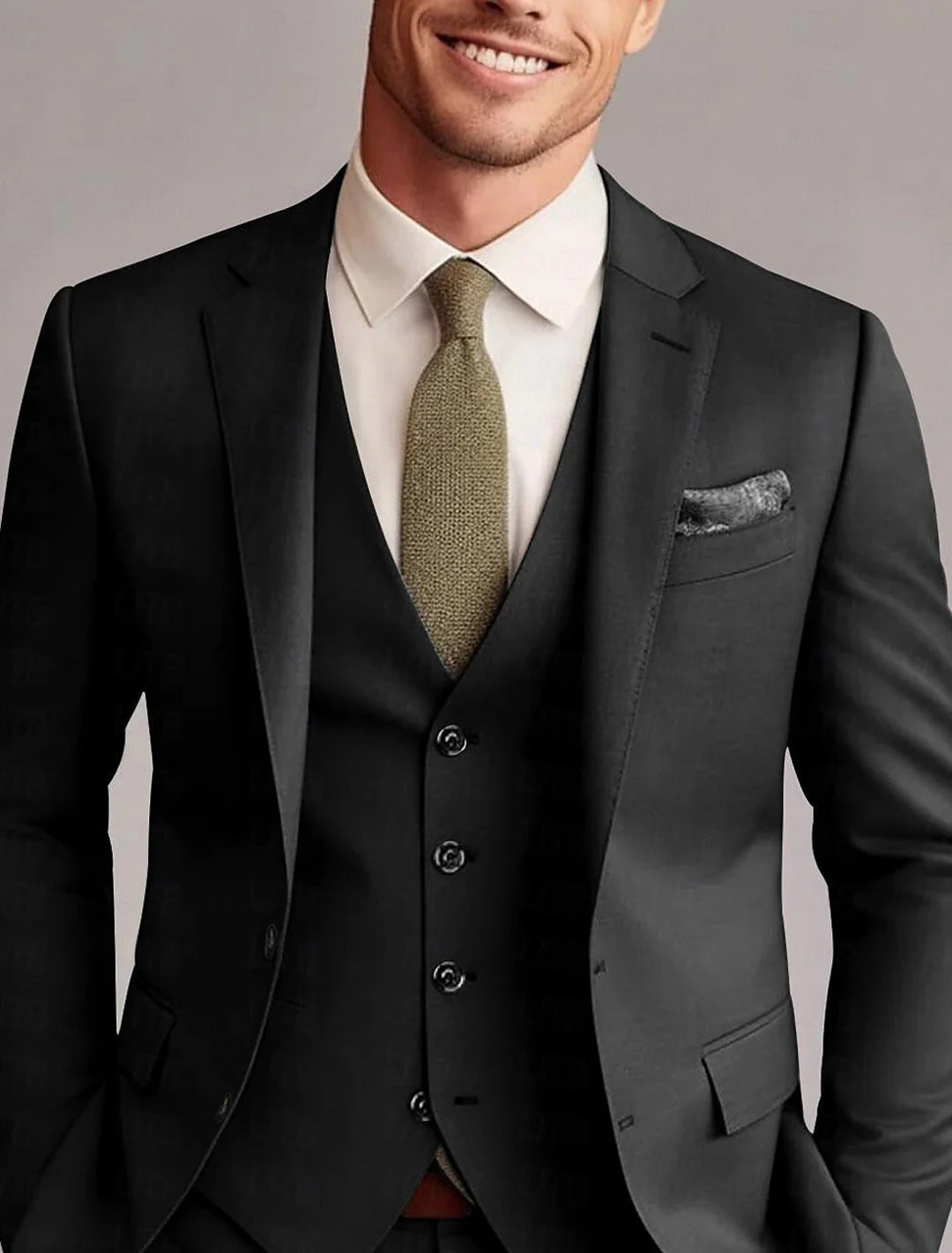 Completo Dritto Elegante con Revers a Lancia – Spazio Moda – vista 2