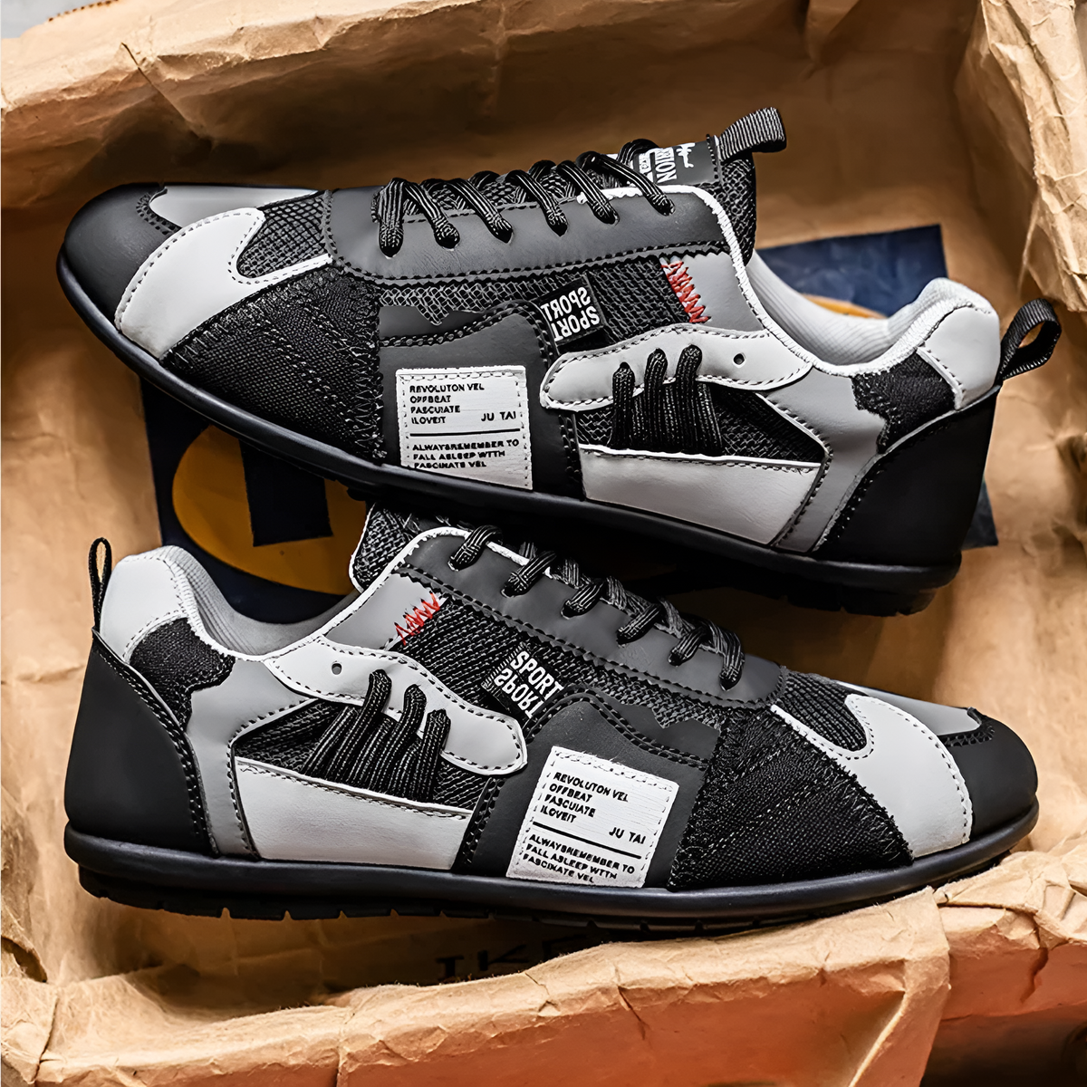 Varel – Sneakers Racer in Pelle e Mesh – Spazio Moda – vista 6