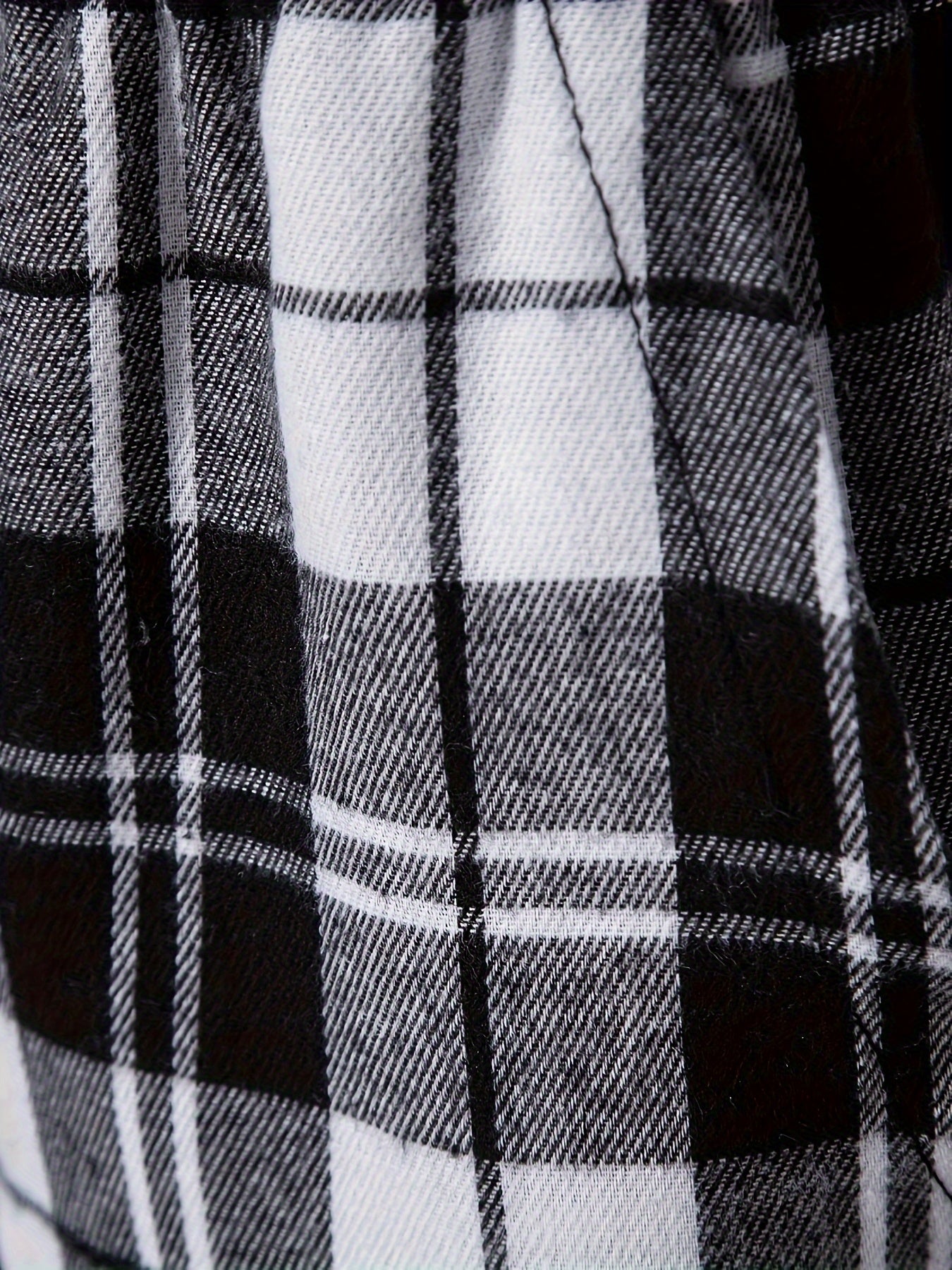 Pantaloni Morbidi con Elastico in Vita a Quadri – Spazio Moda – vista 6