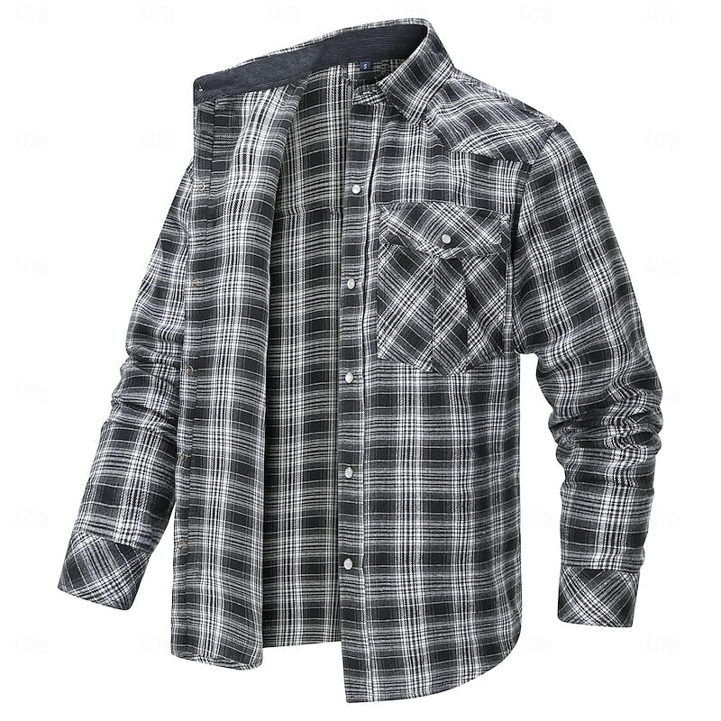 Giacca Calda con Bottoni a Quadri – Spazio Moda – vista 6