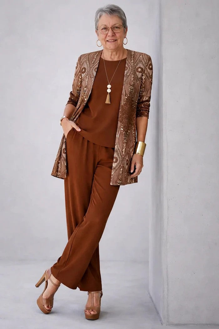 Jenilyn – Completo Elegante Tre Pezzi – Spazio Moda – vista 9