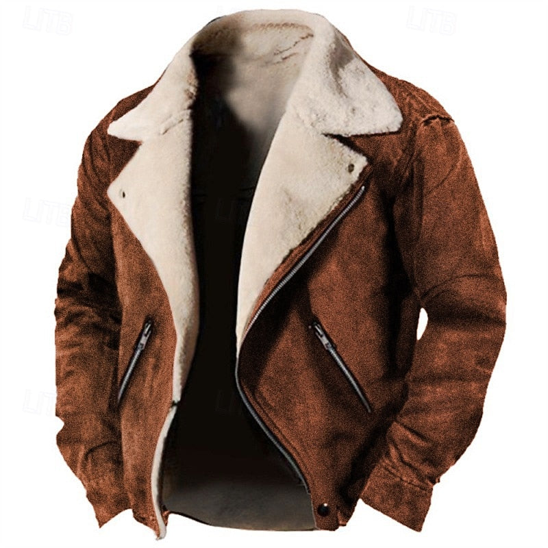 Cappotto Foderato Caldo con Zip in Sherpa – Spazio Moda