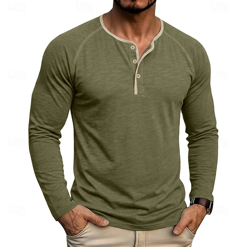 Camicia Classica a Maniche Lunghe con Bottoni – Spazio Moda