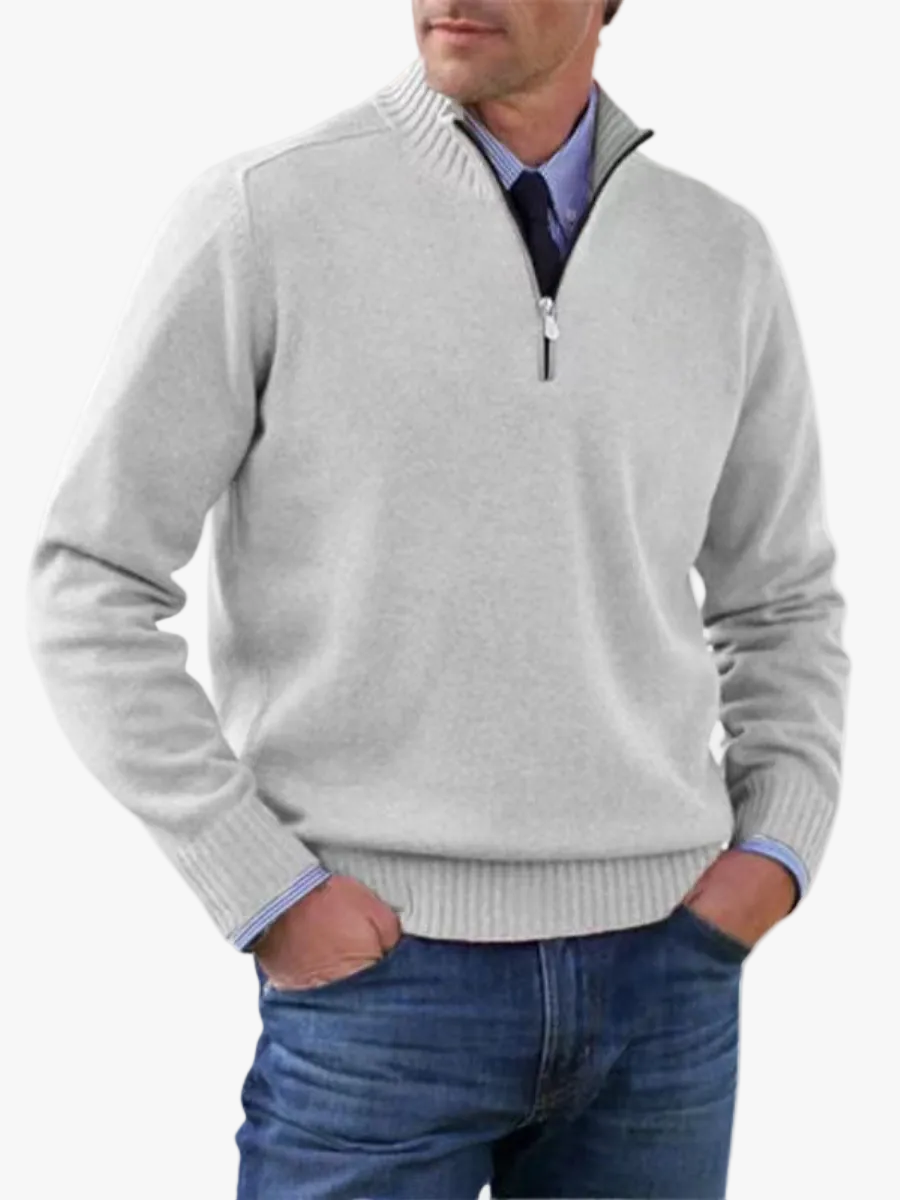 Maglione a Coste a Maniche Lunghe a Lupetto – Spazio Moda