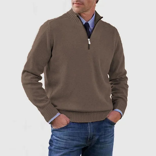 Maglione a Coste a Maniche Lunghe a Lupetto – Spazio Moda – vista 3