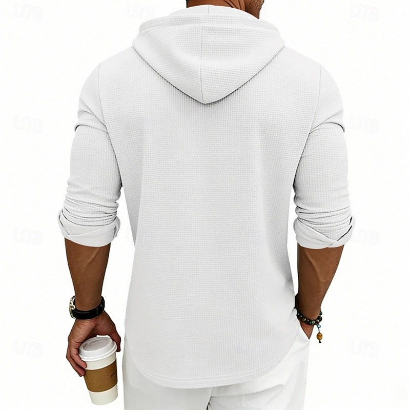 Camicia Morbida con Cappuccio a Maniche Lunghe – Spazio Moda – vista 5