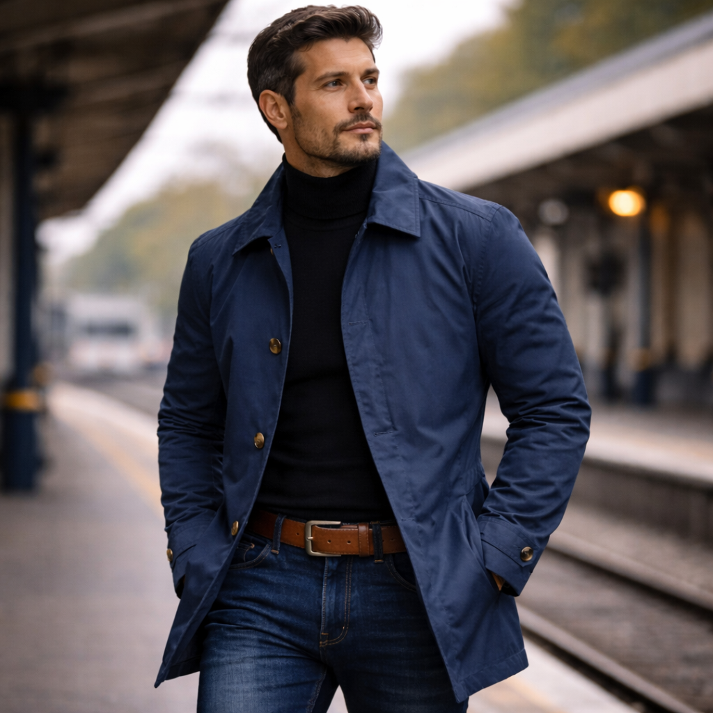 Cappotto Monopetto in Cotone – Spazio Moda – vista 3