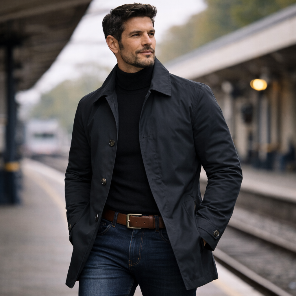 Cappotto Monopetto in Cotone – Spazio Moda – vista 4