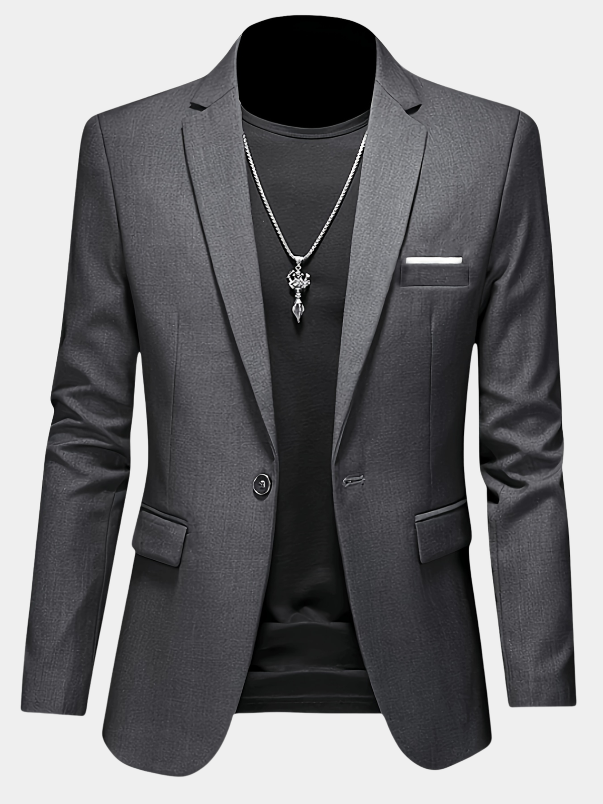 Blazer Sartoriale Slim con Revers a Lancia – Spazio Moda