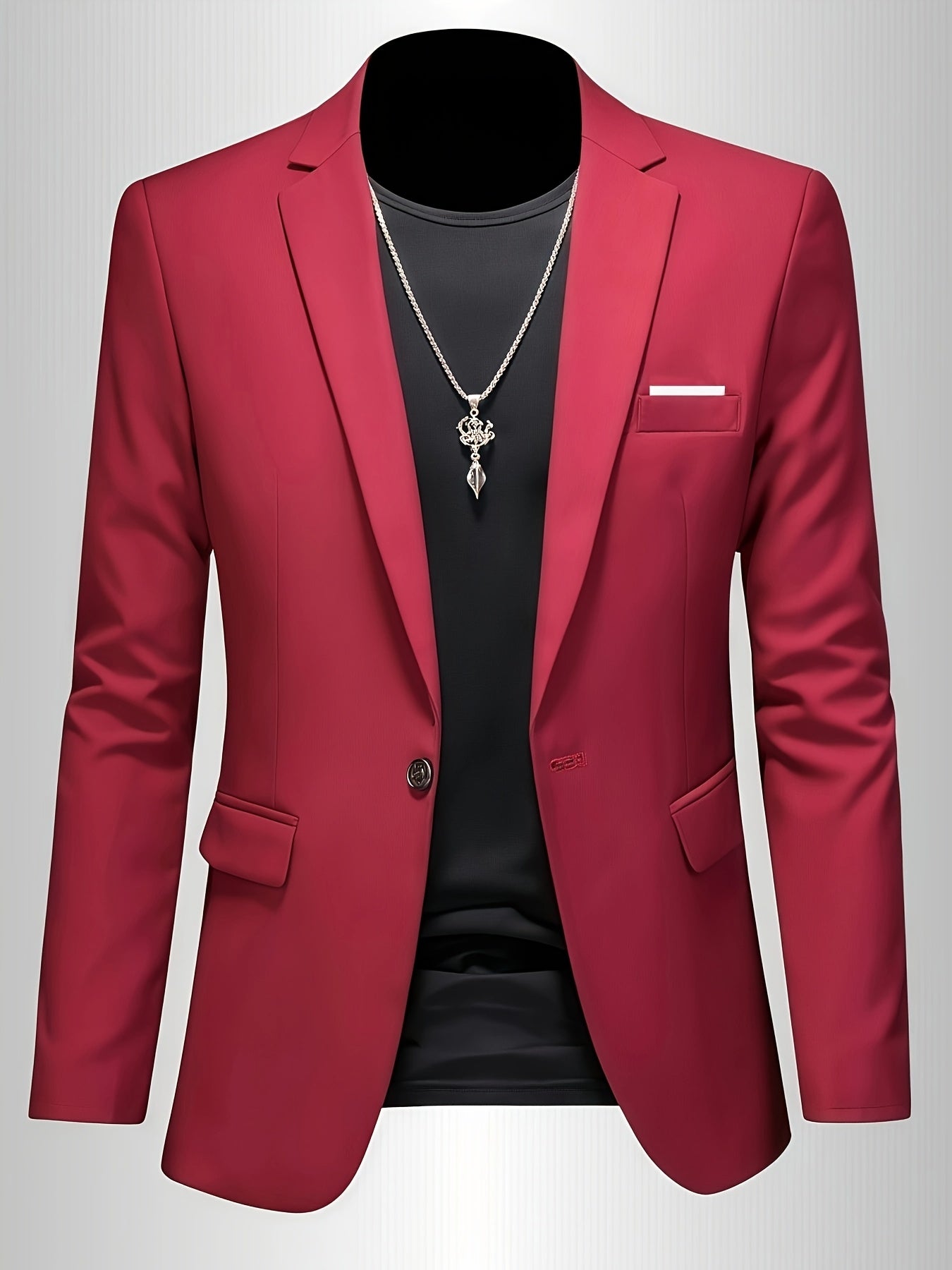 Blazer Sartoriale Slim con Revers a Lancia – Spazio Moda – vista 5