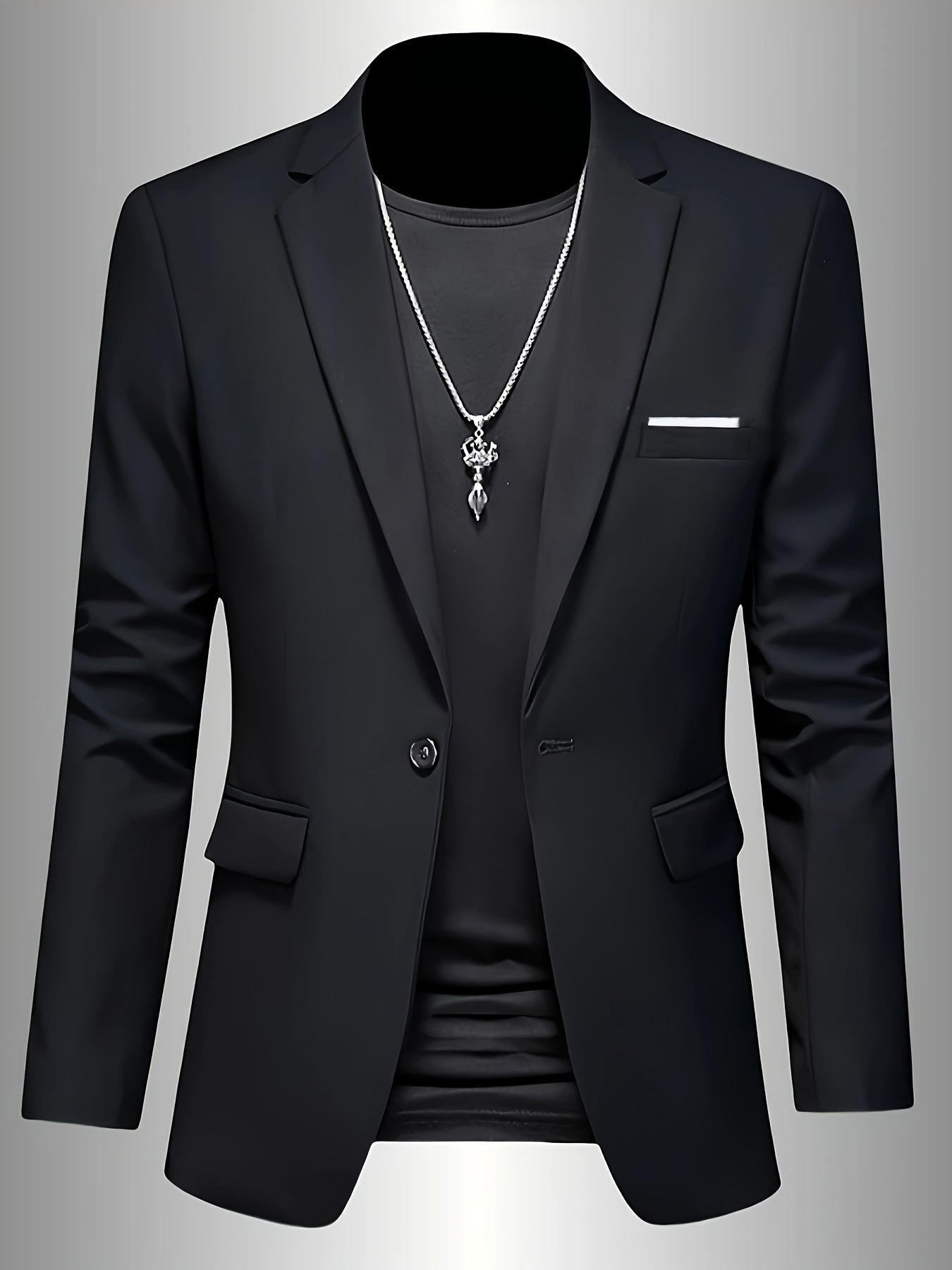 Blazer Sartoriale Slim con Revers a Lancia – Spazio Moda – vista 6