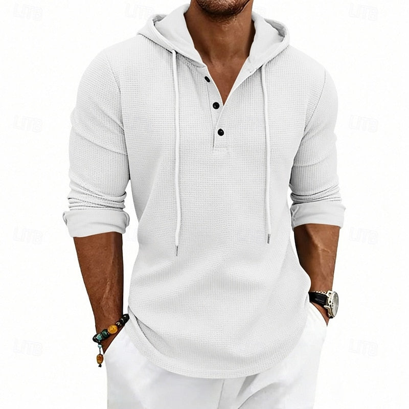 Camicia Morbida con Cappuccio a Maniche Lunghe – Spazio Moda – vista 2