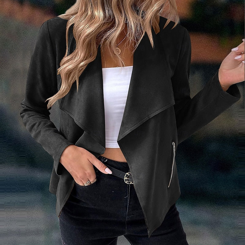 Cardigan Lungo Morbido Aperto sul Davanti – Spazio Moda – vista 3