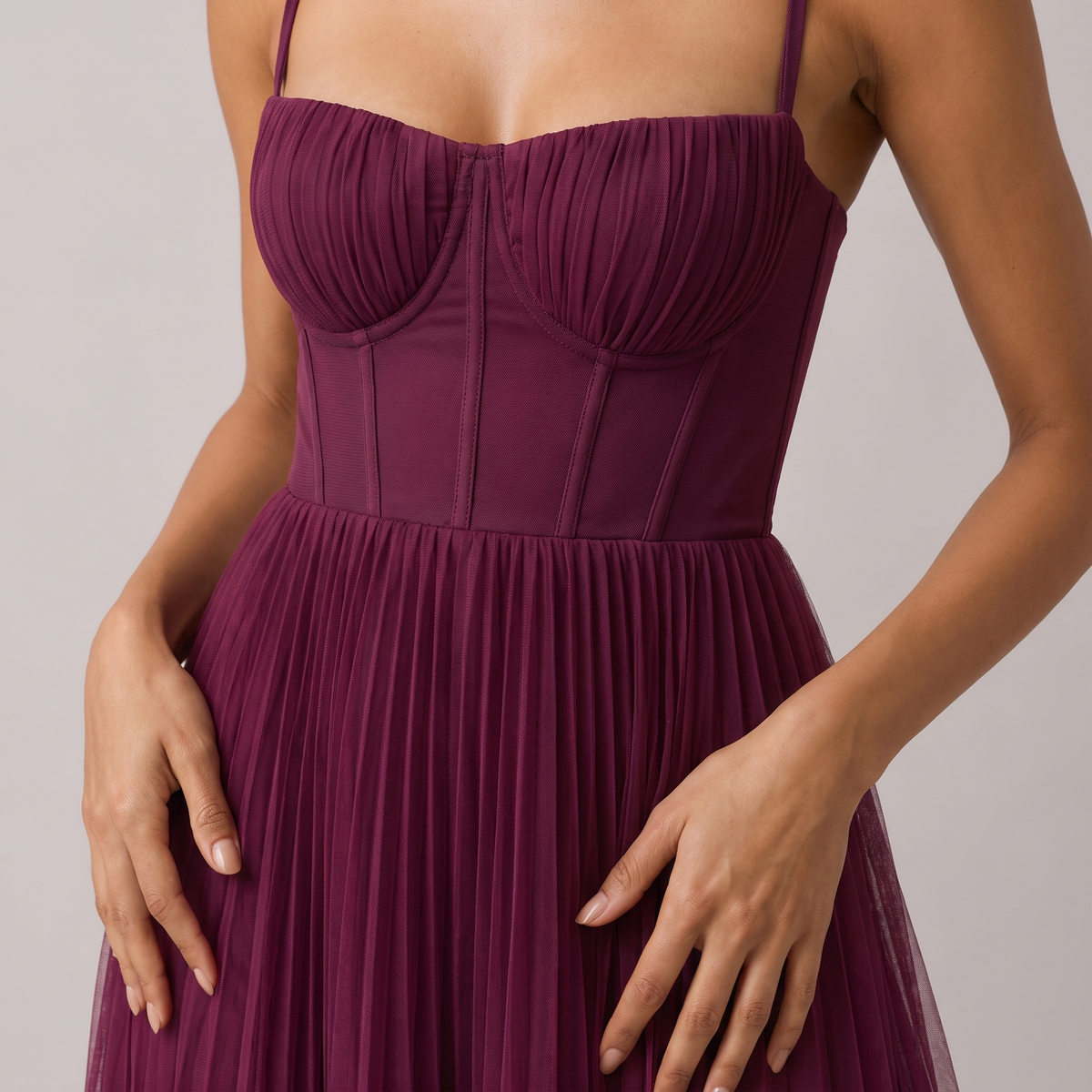 Tamara – Abito Midi con Corsetto Strutturato – Spazio Moda – vista 12