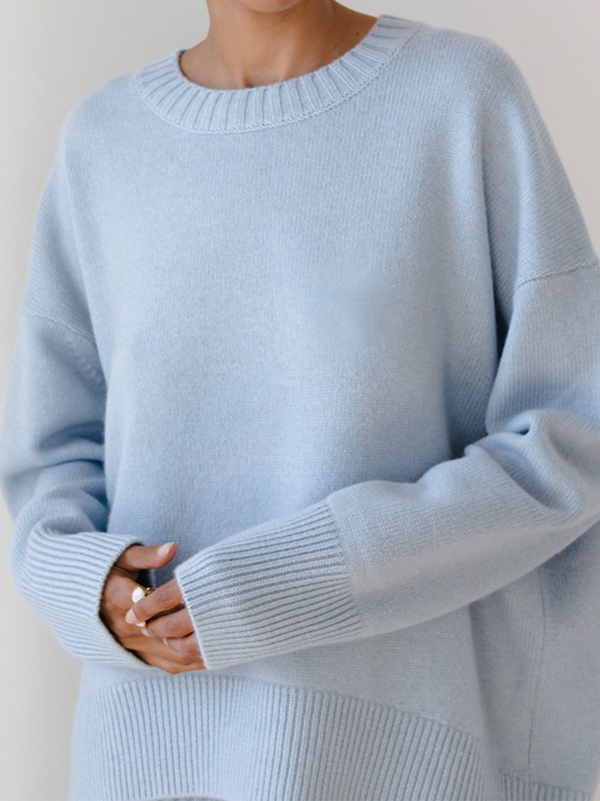 Maglione a Coste Girocollo – Spazio Moda – vista 2