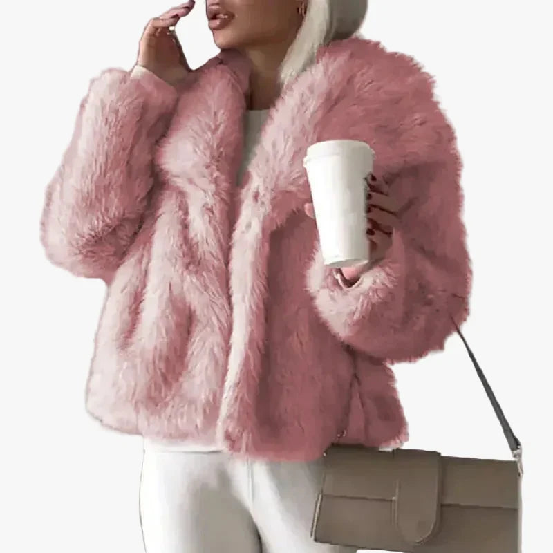 Cappotto Corto Lungo con Collo a Scialle – Spazio Moda – vista 2