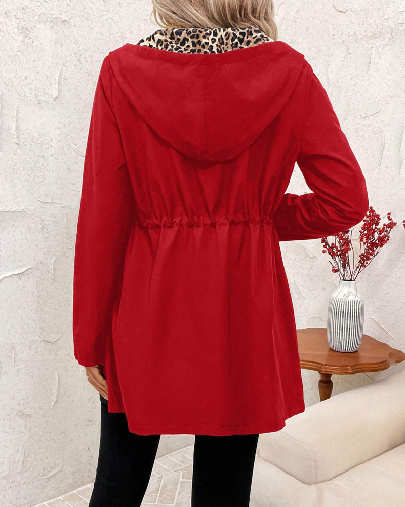 Cappotto con Cappuccio con Zip – Spazio Moda – vista 5