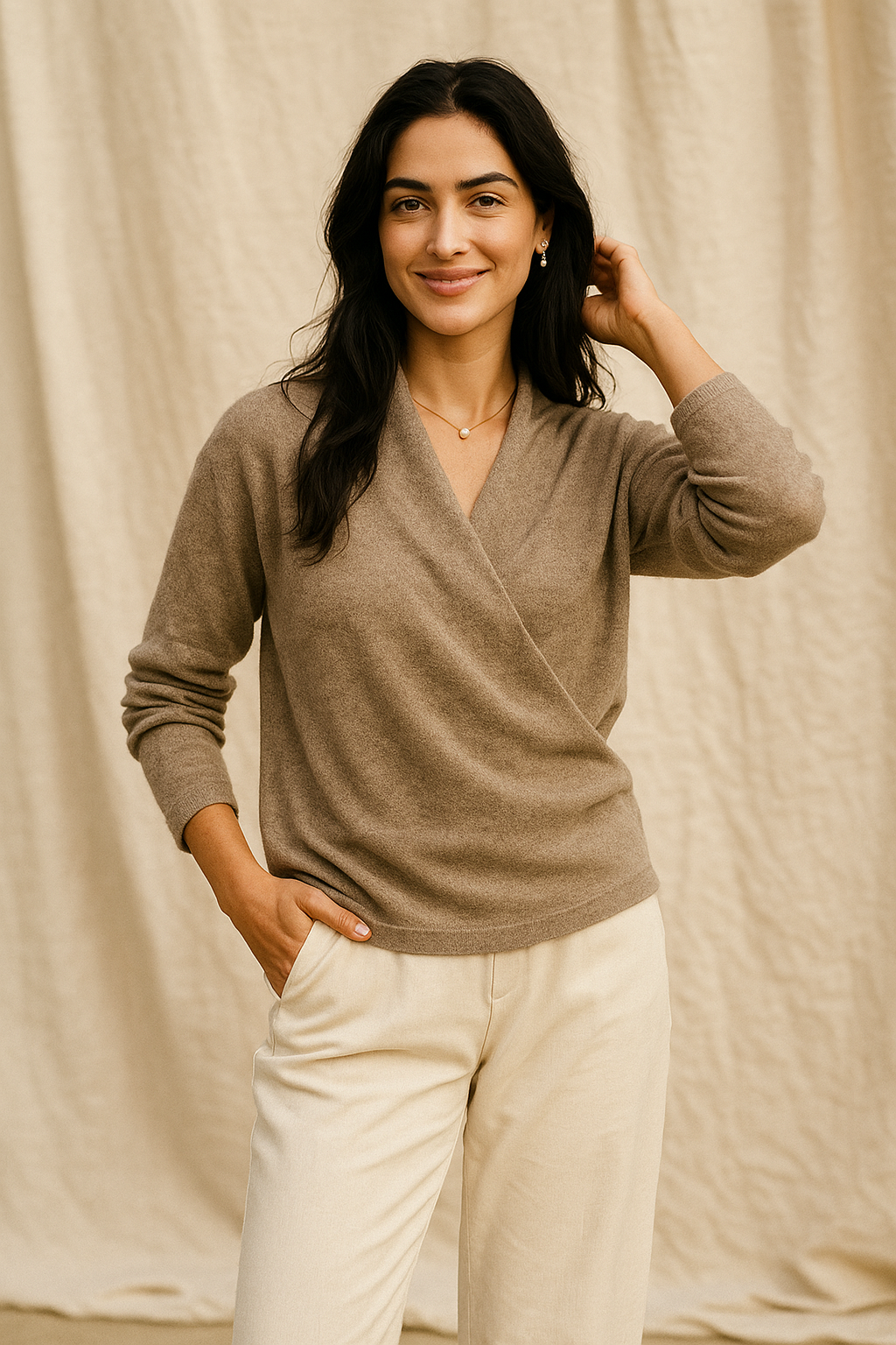 Maglione a Coste a Portafoglio – Spazio Moda – vista 4